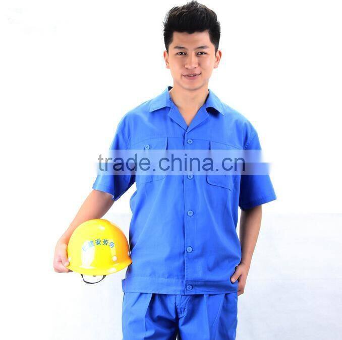 custom blue common style professional work clothes construction work wear wholesale