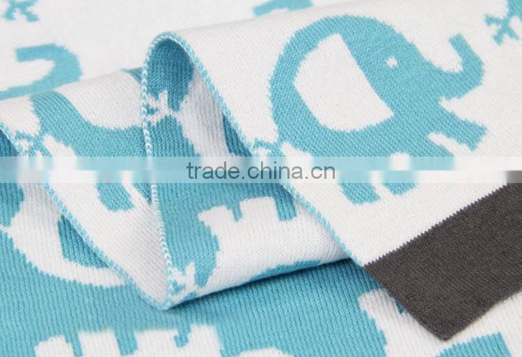 Worldwide hot sell knit baby wool blanket