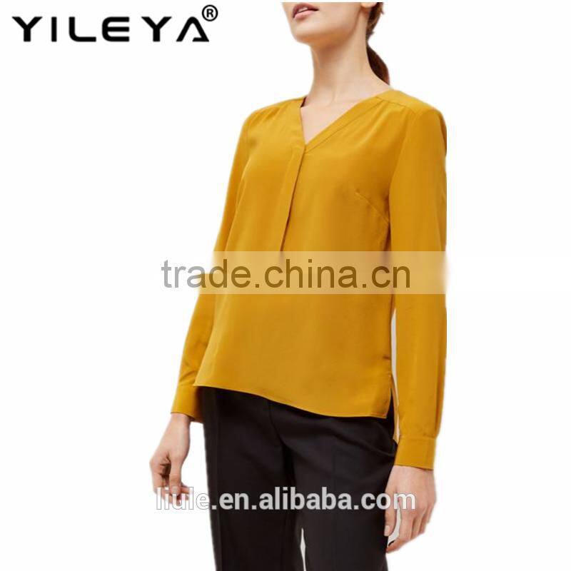 Latesed Women Chiffon Blouse Sexy Collar Blouse