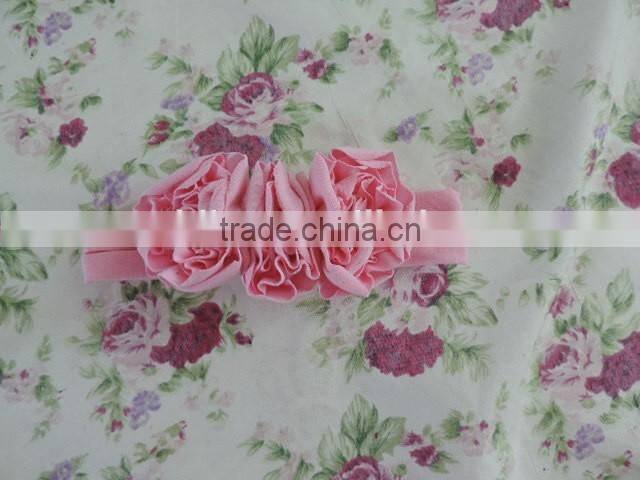 2016 Baby flower headbands wholesale infant cotton hair band Baby headwear flower hair elastic headbands for babies