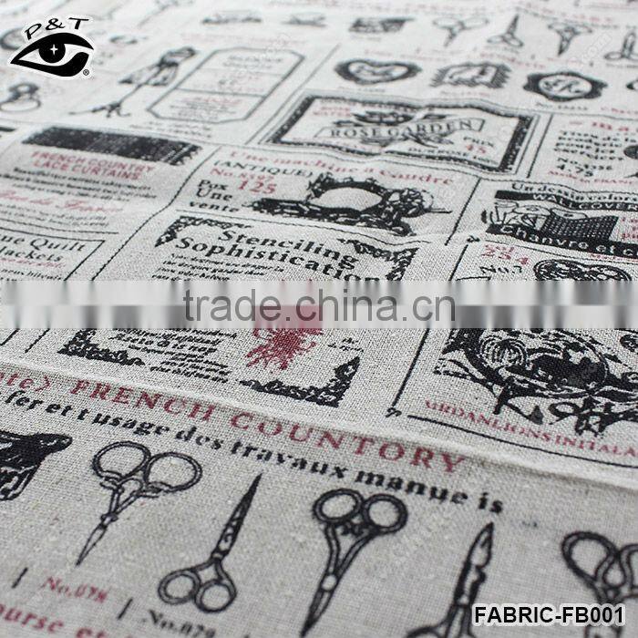 Cotton fabric linen fabric for DIY bags bolster table cloth tablecloth