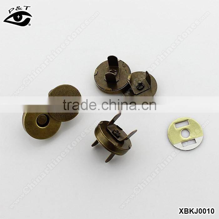 Hot sale magnet button for handbag metal magnet button for purse