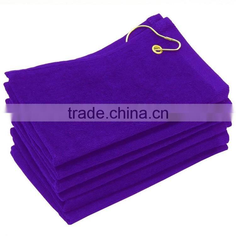 cheap mini golf towel with metal clip wholesale