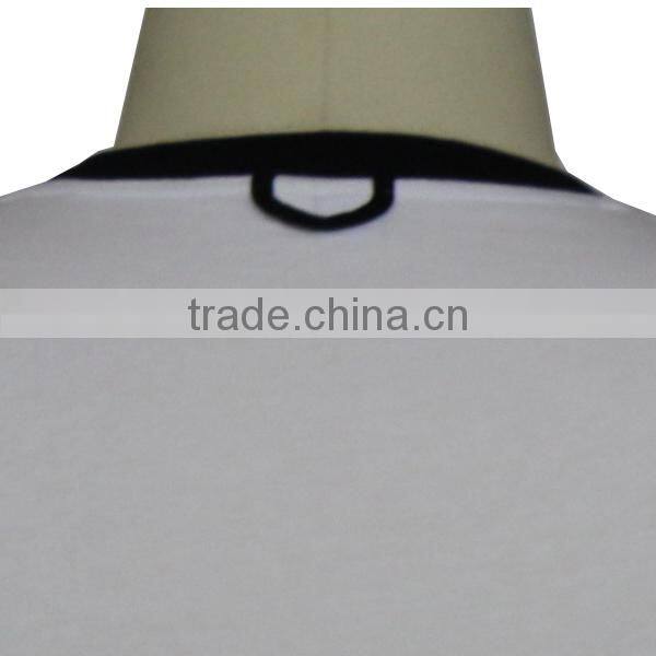 2017 Custom man black white embroidery t-shirts