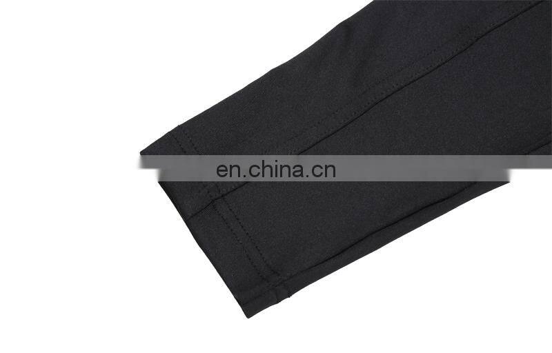 Long Sleeve Black Blank Plain Soccer Jersey For Training