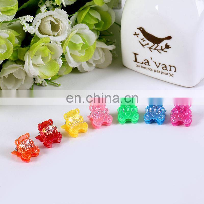 wholesale kids colours bear small size plastic hair claw clip