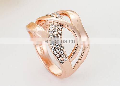 White gold plated Rings women wedding engagement rings fashion CZ Diamond vintage jewelry