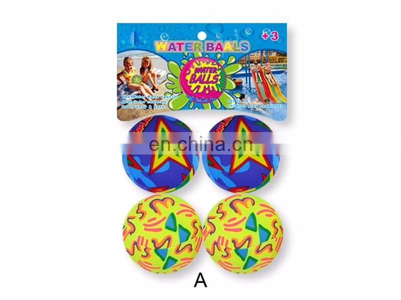 Outdoor fun & sports summer colorful beach water pool funny kid soft ball game toy