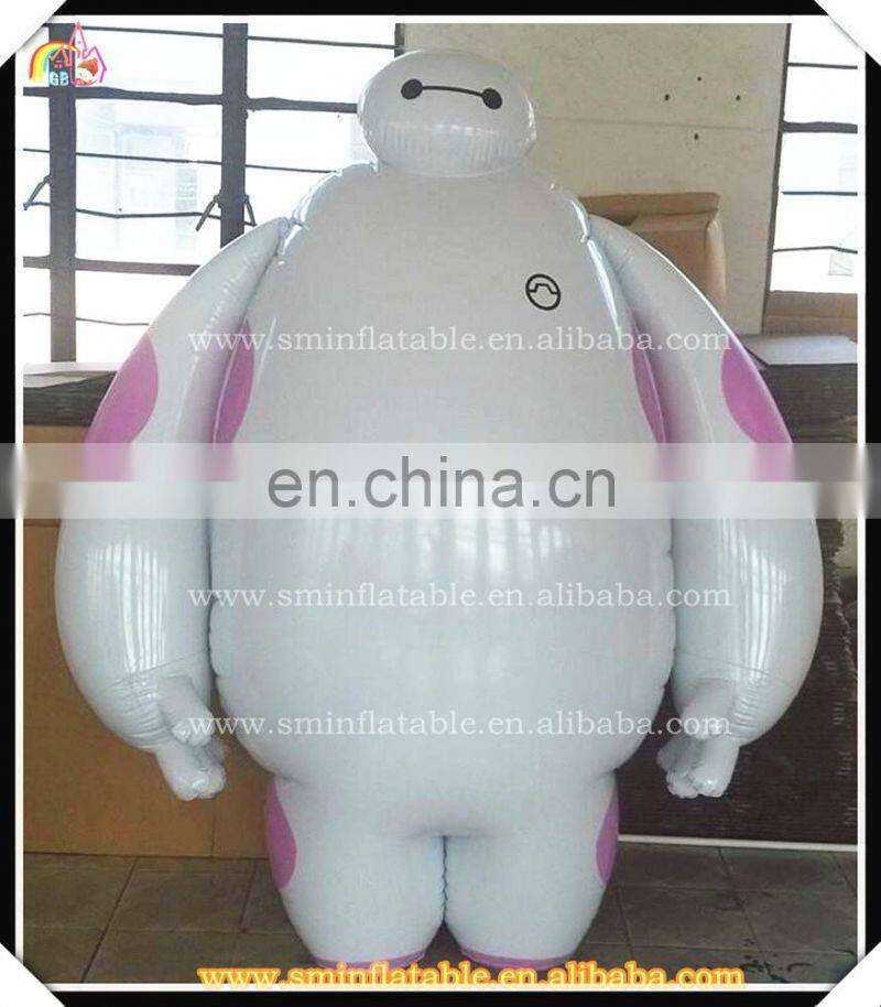 Large inflatable baymax cartoon,hot design cartoon model,cutomize cartoon decoration
