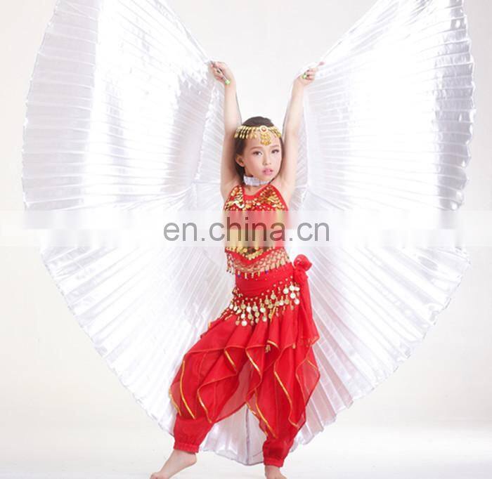 Girls Kids Handmade Belly Dance Costume Children's Angel Isis Wings
