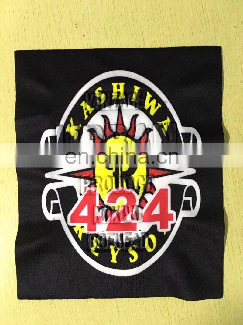 Print Fabric Applique patch with tassel