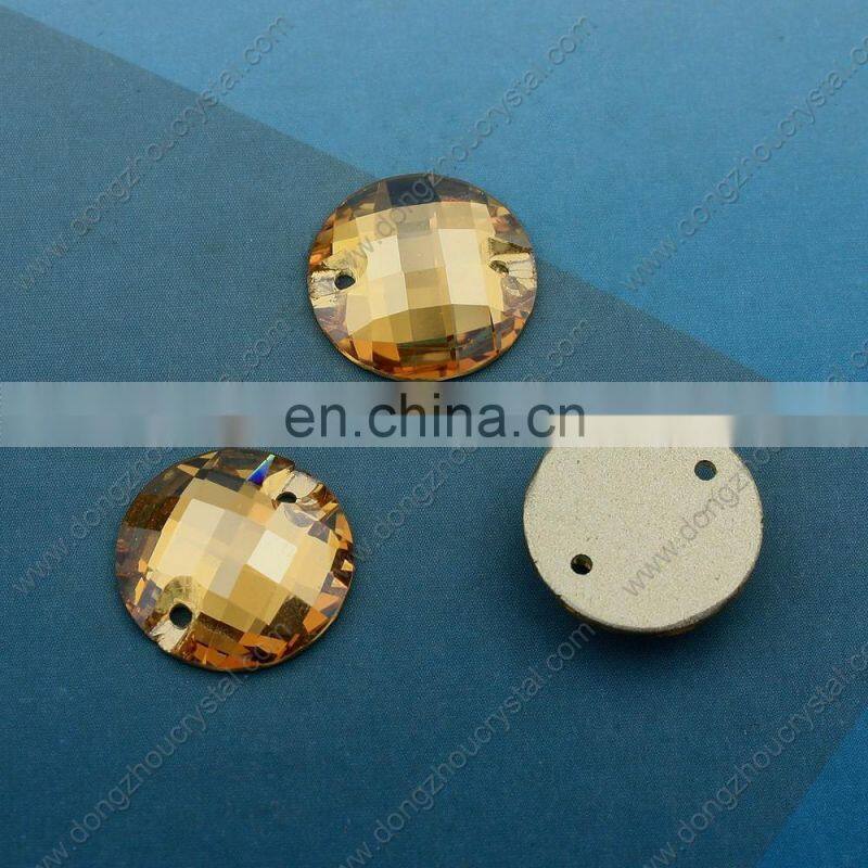 Colorful crystal rhinestones sew on for wedding dress