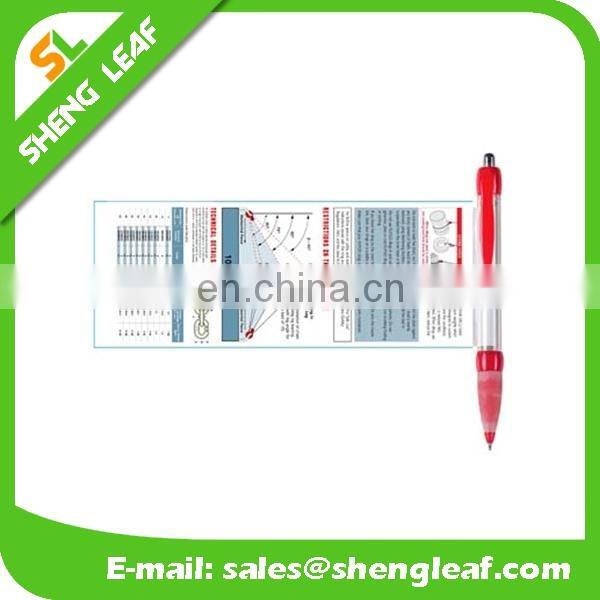 High quality printed banner pens with the concave rubber grip