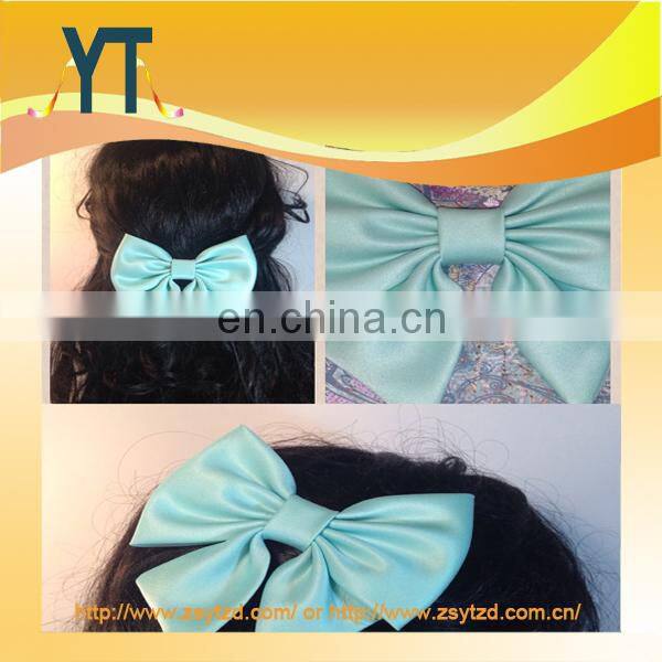 Many Color Big Stain Noble Hair Bow/Barrette/Hair Pin With Various Clip
