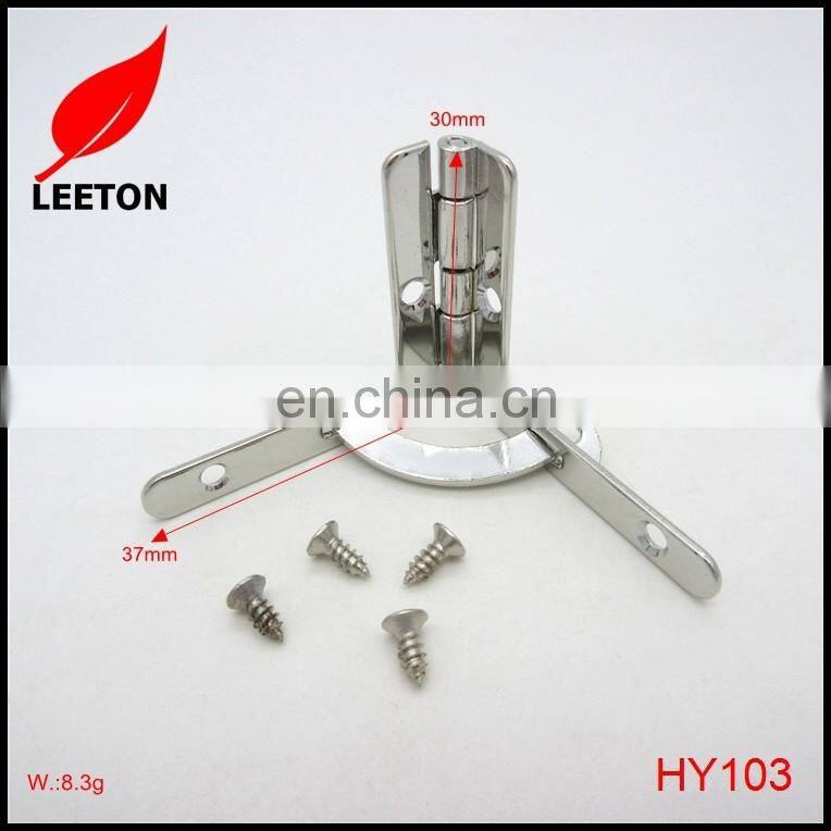 Shiny nickel quadrant box hinge