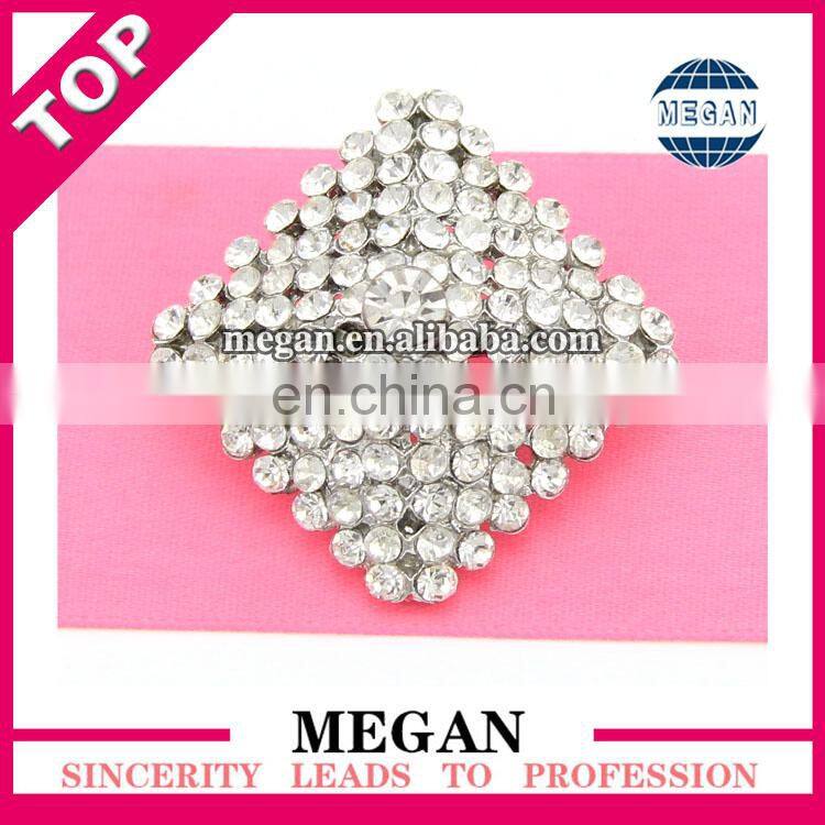 fashion charming custom rhinestone alloy sash buckles for wedding decoration