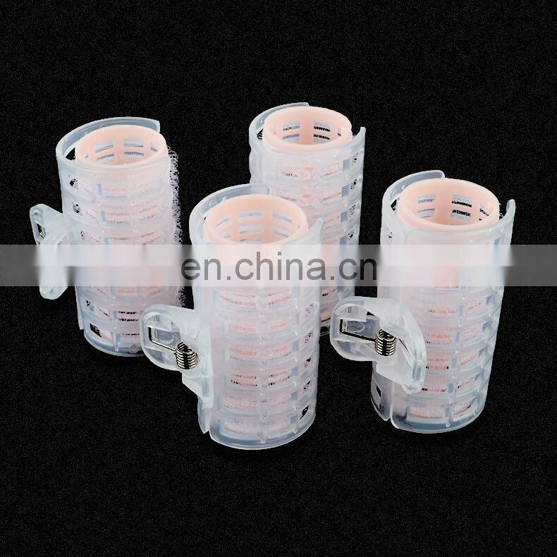 PET packing 4Pcs Hair Design Sticky Cling Style DIY Hair Salon Roller