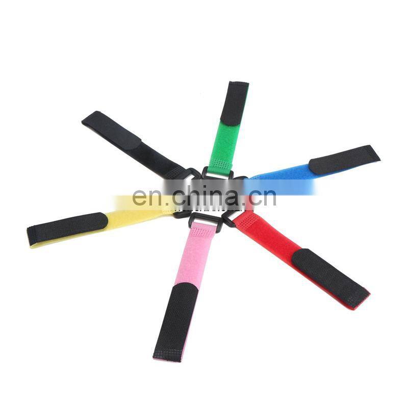 assorted colors adjustable hook loop wristband