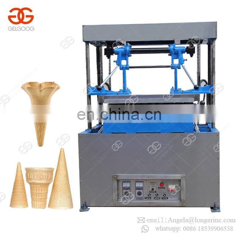High Quality Semi Automatic Snow Wafer Kono Pizza Cono Making Machine Sugar Ice Cream Cone Production Line Price