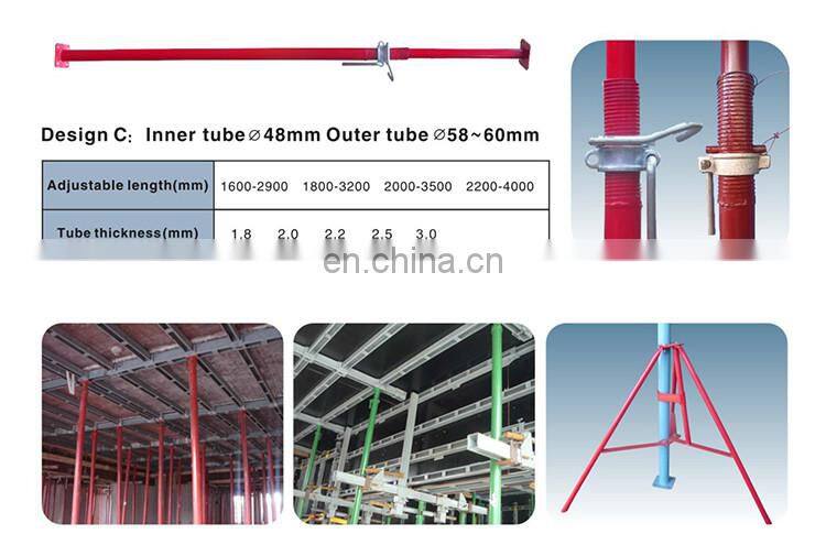 Tianjin Shisheng Adjustable Telescopic Steel Prop For Building Material
