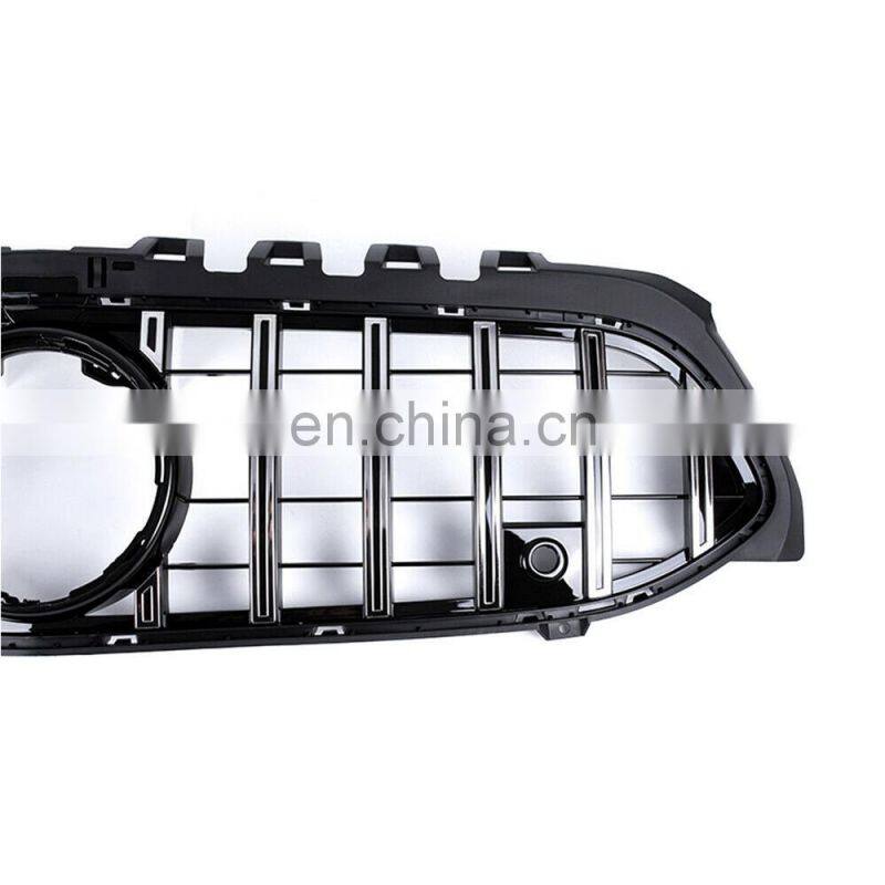 Silver color ABS front bumper grille mesh hood for Mercedes Benz A class W177 2018+