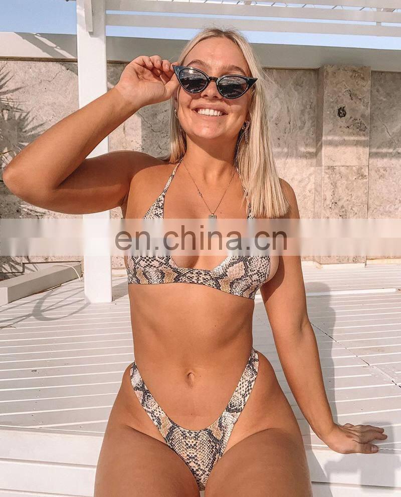 NEW style sexy BIKINI swimsuit Hot style snake print split female swimsuit bikini