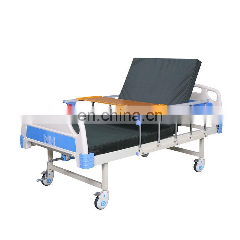 Medical single cranks manual hospital bed furniture
