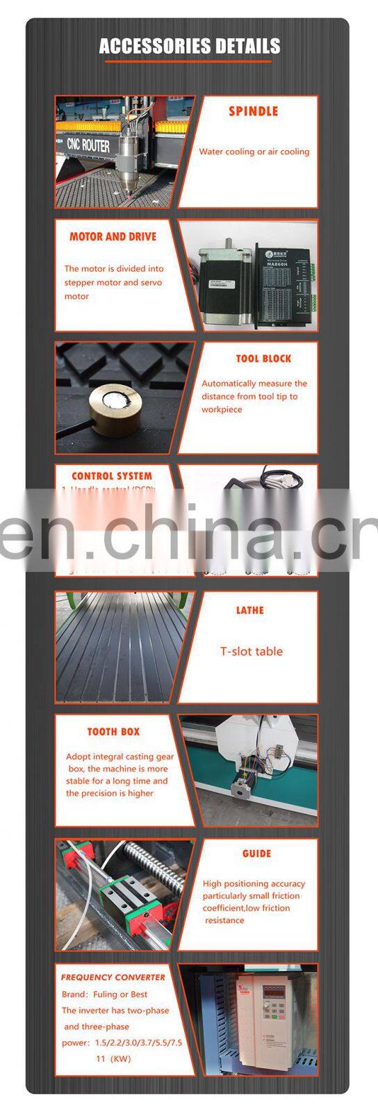 Best quality vacuum table woodworking router CNC for wood carving ATC tool changer