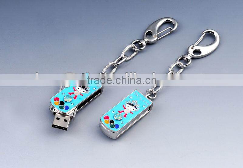 8g China Factory direct product plastic paper clip usb flash drive
