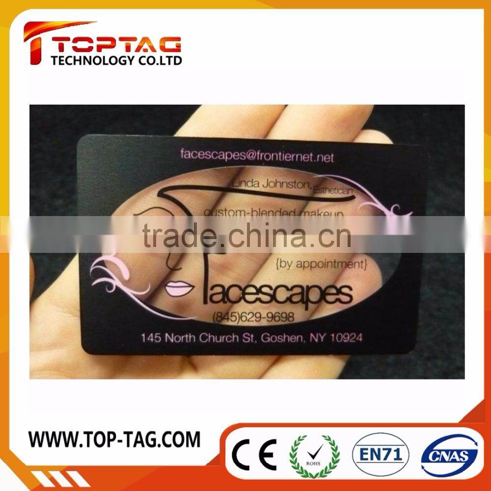 Transparent pvc card material / transparent business cards / inkjet pvc card