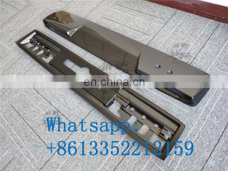 2019 year G class W464 B style carbon fiber roof spoiler for w464 G63 G65 G500 G400 G350 front wing with LED running light
