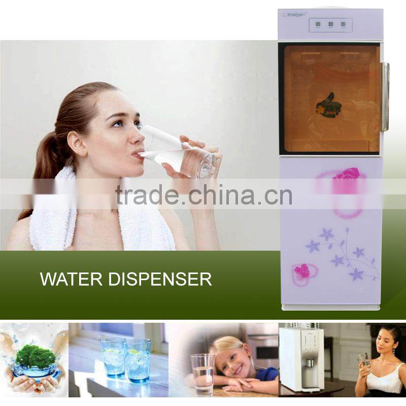 high quality water cooler with mini fridge standing design