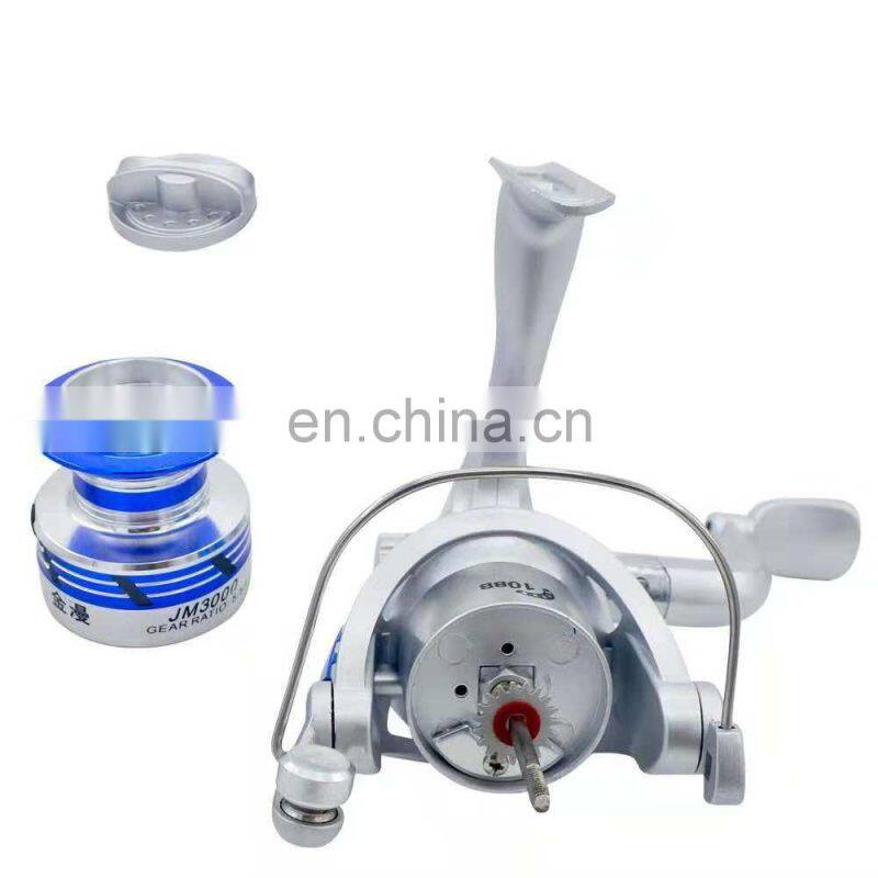 Interchangeable fishing rod spinning casting fishing reel