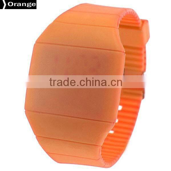 silicone slap watch cool watch fashion touch led watch