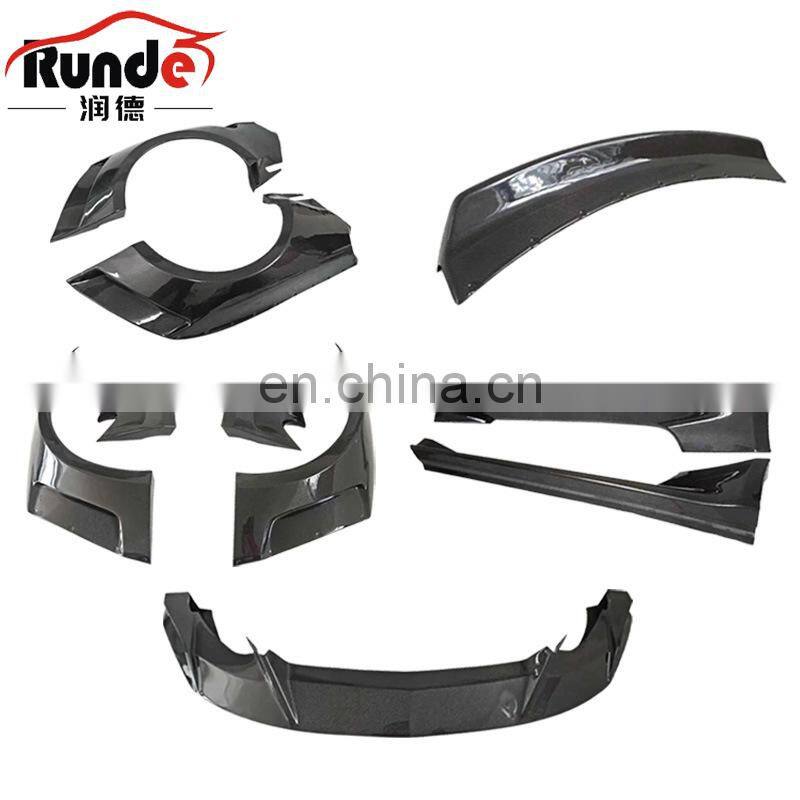 Runde Clinched Style Car Modification Imported Resin Wide Body Wheel Eyebrow Side Skirt Spoiler For 15-17 Ford Mustang Body Kit