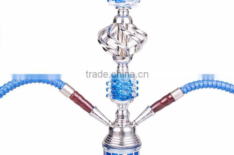 2016 hot selling JYH04 blue wholesale glass hookah shisha
