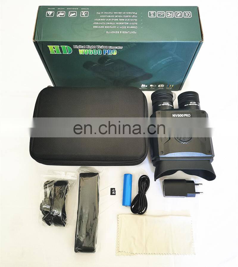 New design NV600 Pro 3.5-inch large screen infrared HD digital 500M hunting night vision binoculars
