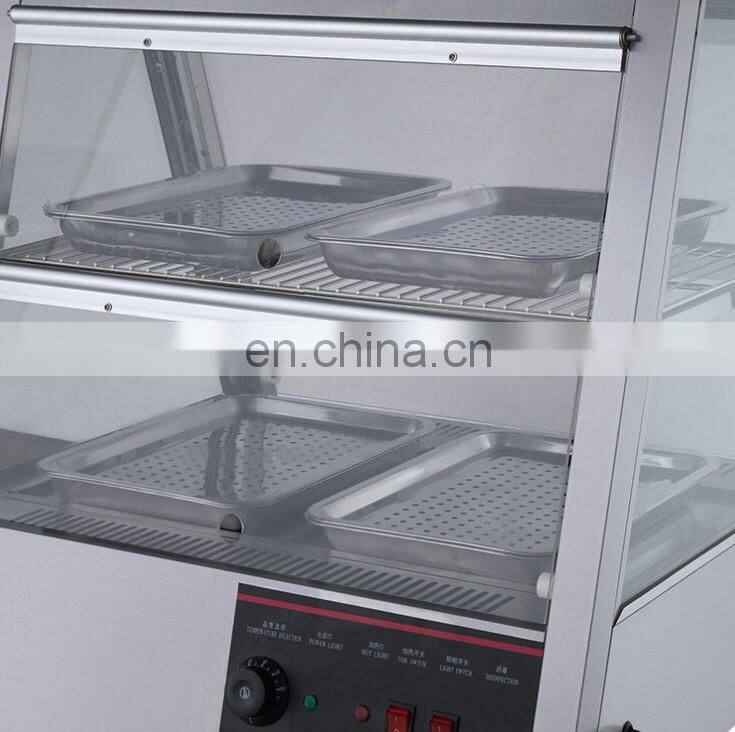 Commercial Food Warmer Display Case glass food warmer display showcase Models and Sizes are Available for Canteen Restaurant