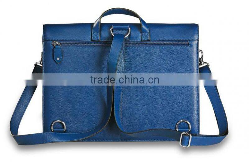 New design genuine pebble leather convertible backpack or crossbody messenger bag