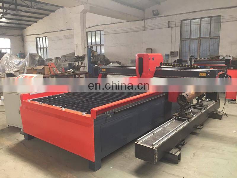 CNC plasma cutter machine 1530 metal cutting machine with rotary plasma cutting machine