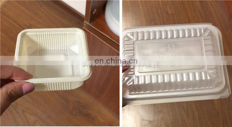 PCL520B Disposable Plastic Clamshell box Tray Thermoforming Machine, salad fruit plate bowl blister vacuum forming equipment