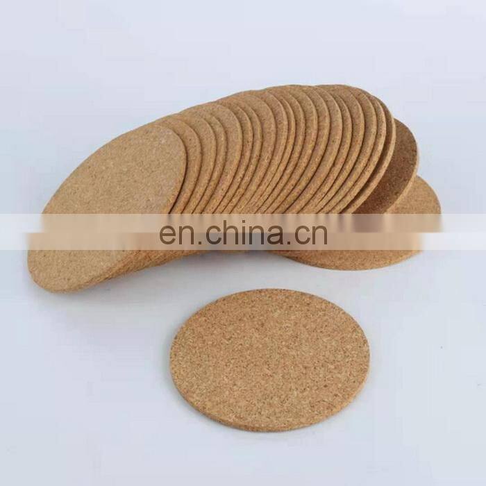 90mm Eco-Friendly Wholesale Round Custom Cork Coaster with Advertising Logo Print Cork Pad