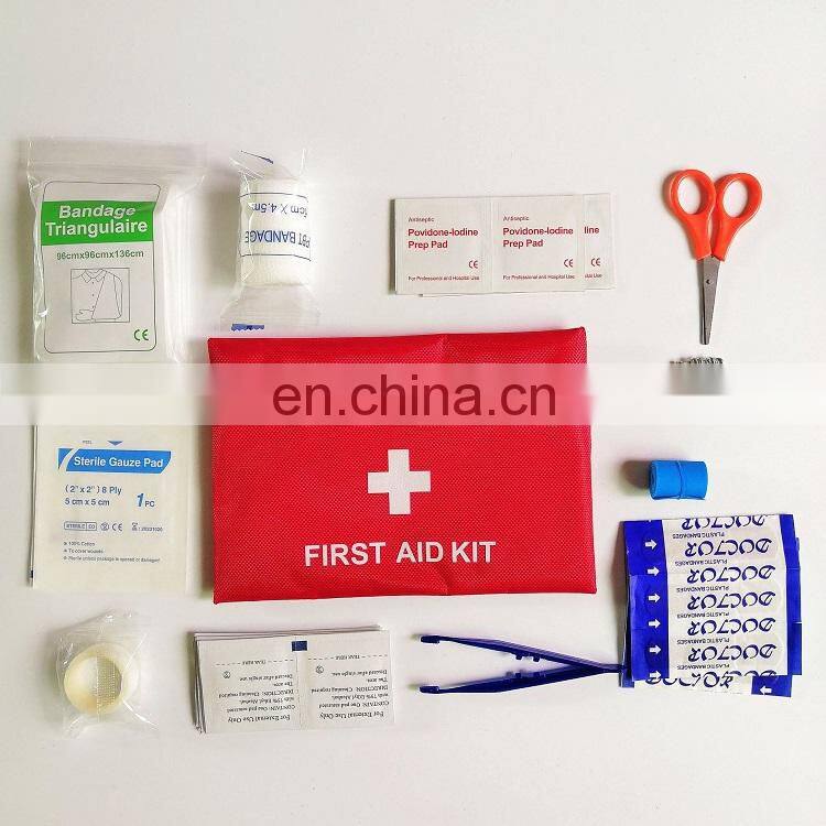 12pc Driving Traveling Outdoor Tactical First Aid Bag Home Using Emergency Sports Red Portable First Aid Kit