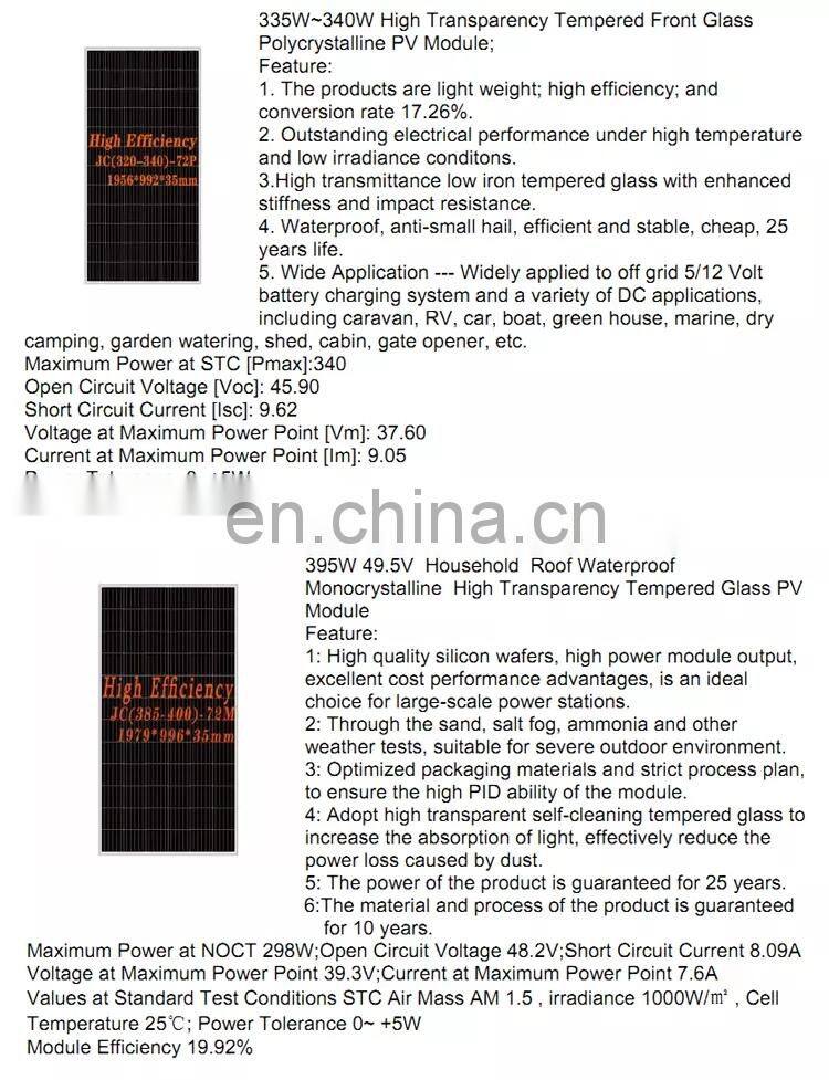 Sales Promotion Solar Panels Monocrystalline Solar Power Panel 320 Watt Solar Panel