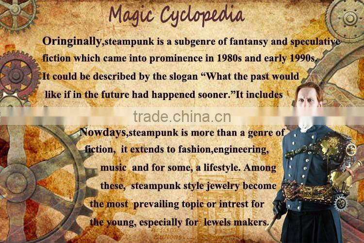 Wholesale unique design vintage bronze time machine pendants steampunk necklace cheap price