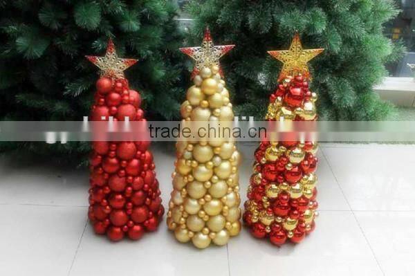 christmas decorative plastic ball wreath/ Professional Manufacture Christmas Tinsel Garland,Christmas Ball Ornament wreath