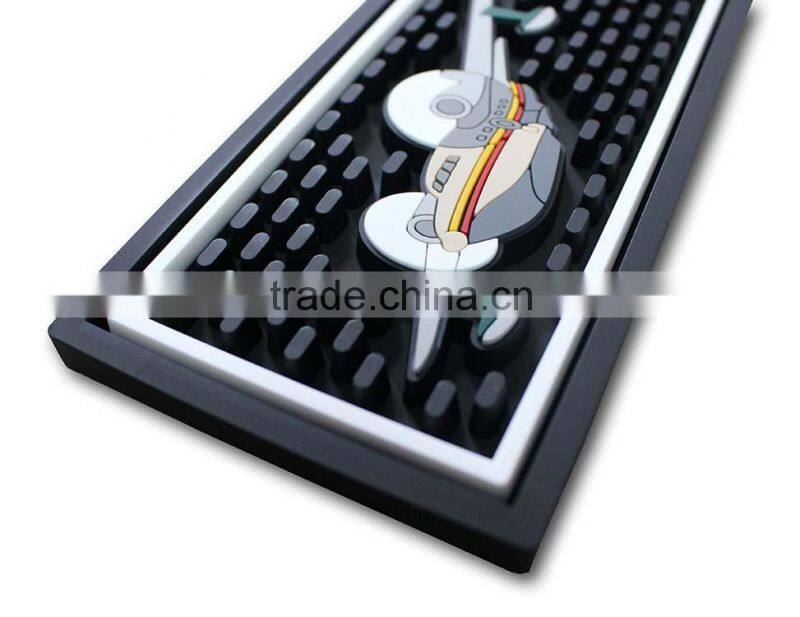 hot selling custom logo high quality durable PVC bar mat