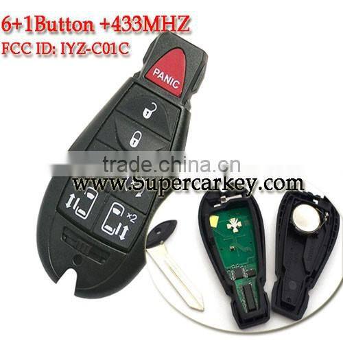 Best quality 2+1 Button remote key with 315MHZ For Chrysler(FCC :KOBDT04A)