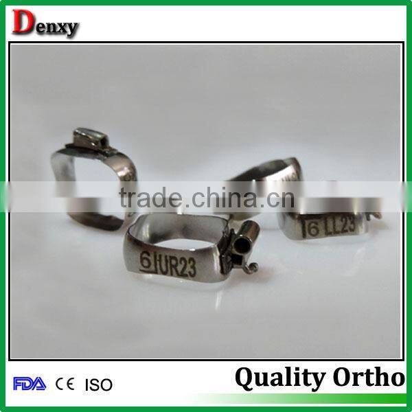 tube with sheath orthodontic band with cleat