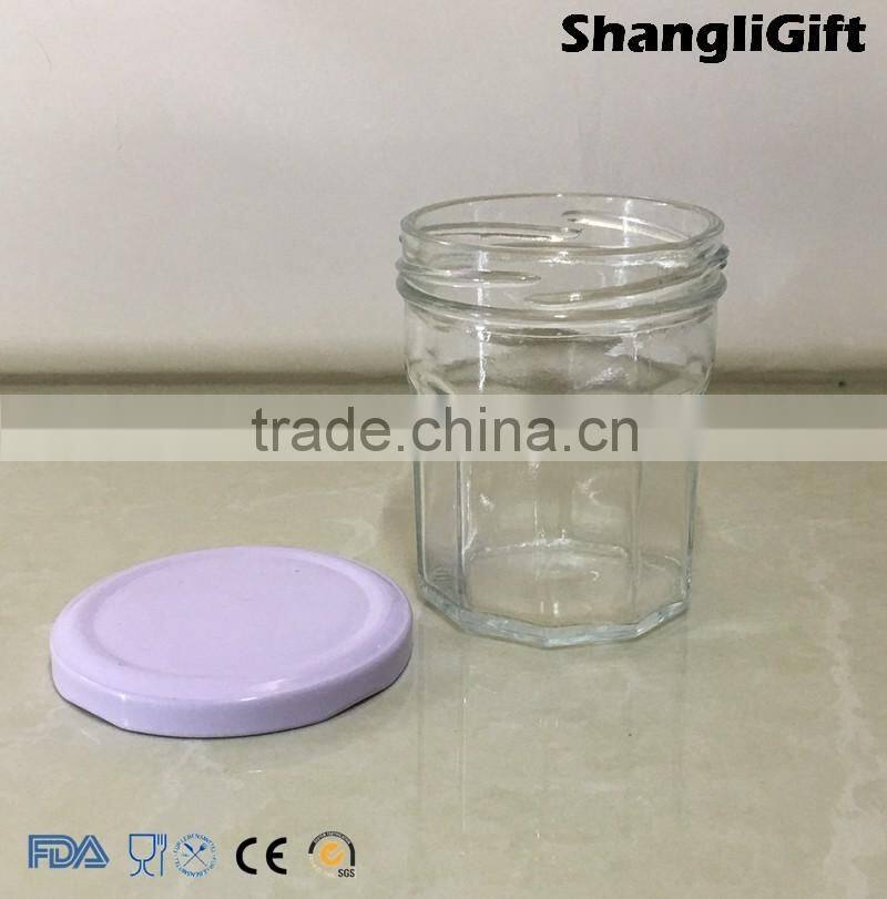 190ml Ribbed Caviar Jar LFGB Certification With Twist Cap